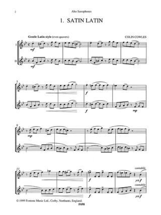 Swing Two - Ten Jazzy Duets - Colin Cowles - Partition - Saxophone